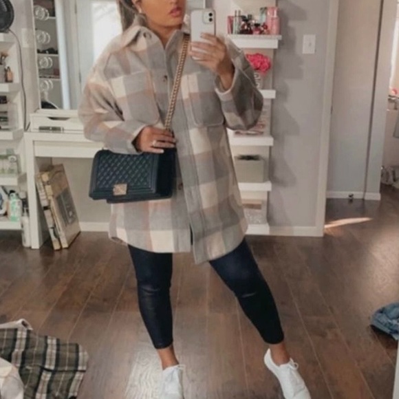 H&M plaid Shacket - Picture 12 of 14